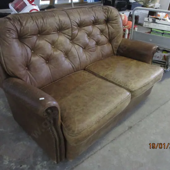 Leather 2 Seater Couch