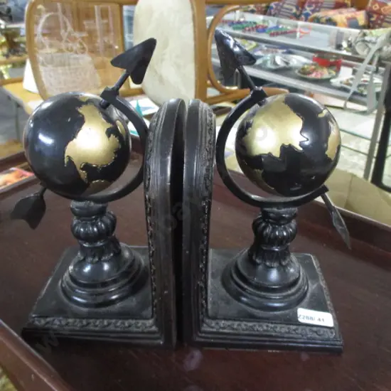 Globe Bookends