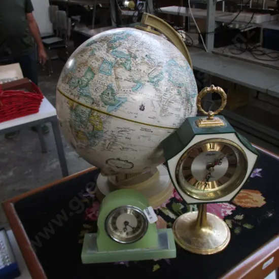 Globe and Clocks