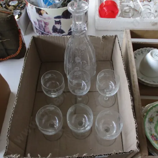 Decanter and Glasses