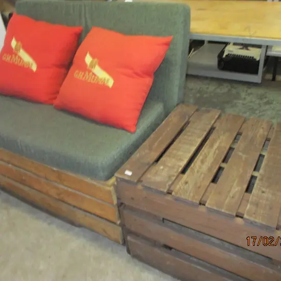 Mancave Couch and Table