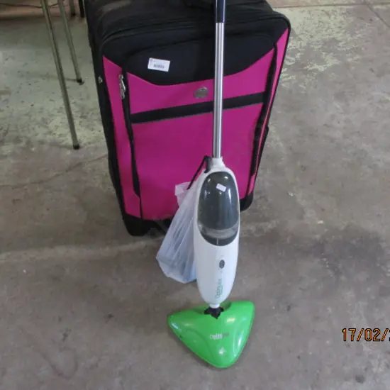 Luggage and Steam Mop