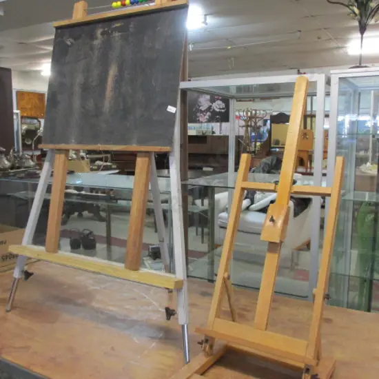 Easels and Blackboard