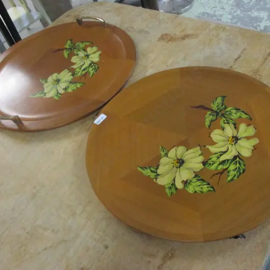 Pr Mid Century Trays