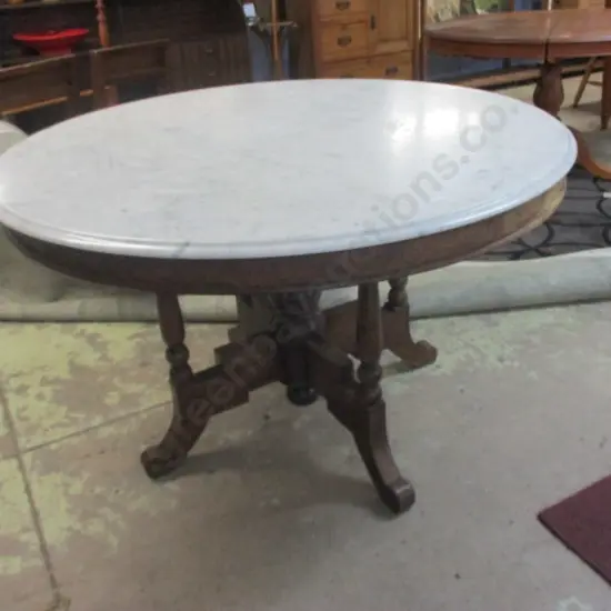 Vic Marble Topped Dining Table