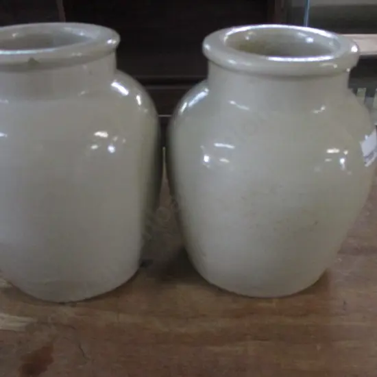 2 Stone Jars