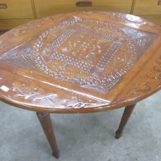 Carved Side Table