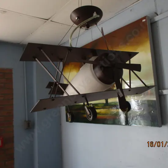 Model Biplane Lamp