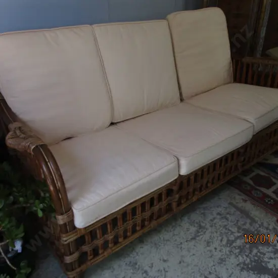Cane Settee