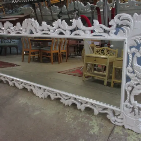 Large White Painted Mirror