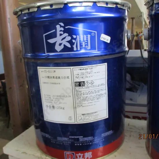 Bucket White Enamel Paint