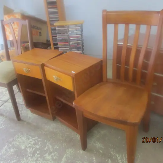 2 chairs and 2 bedside Cabs