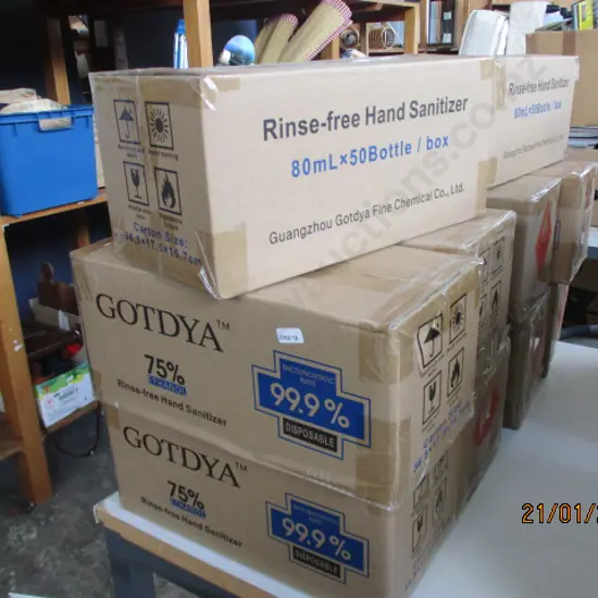 5 Boxes Sanitiser
