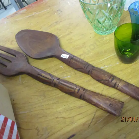 Large Fork and Spoon