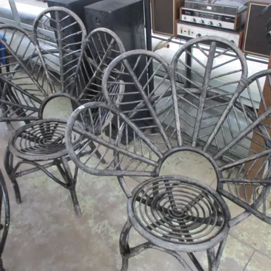 Pr Daisy Cane Chairs