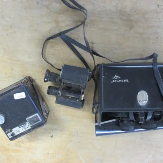 Binoculars and Camera