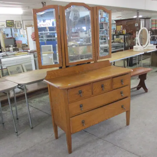 Oak Dressing Table