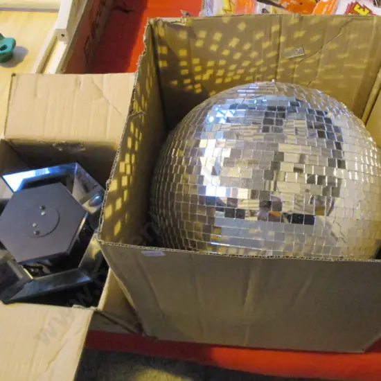 Party Light and Mirror Ball