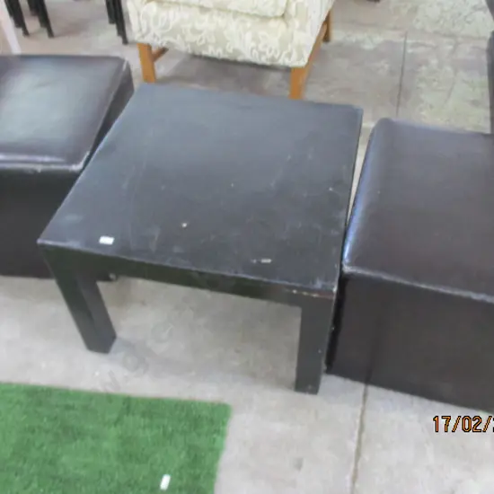 2 Stools and Coffee Table
