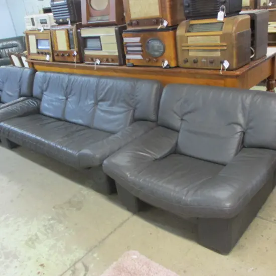 3 Piece Leather Lounge Suite