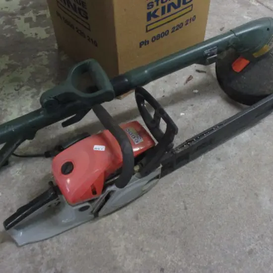 Chainsaw and Weedeater