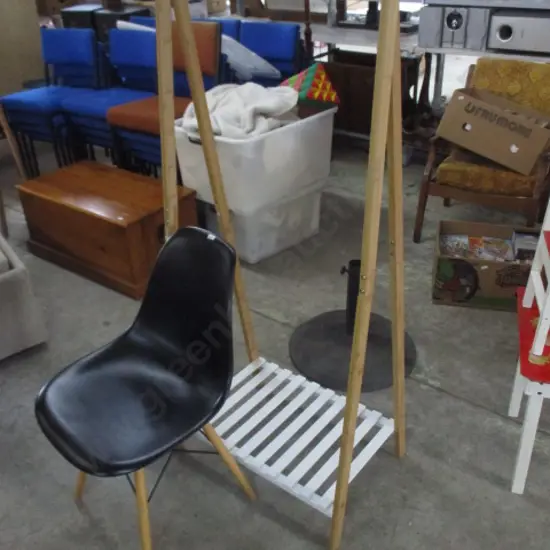 Chair and Clothing Rack