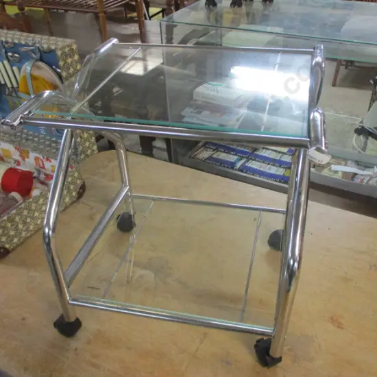 Chrome Trolley Table