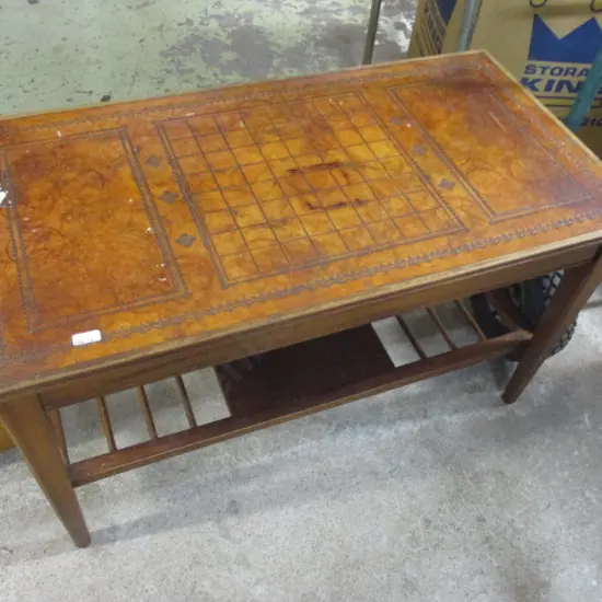 Leather Topped Chess table
