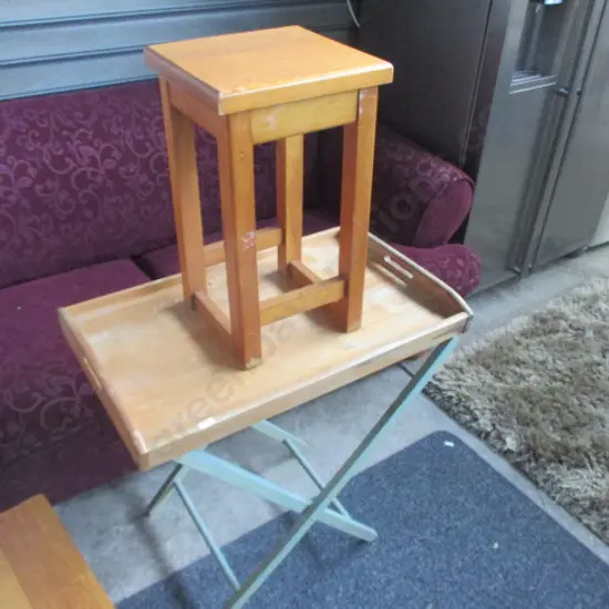 Stool and Tray