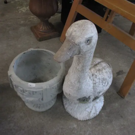 Garden Pot and Duck