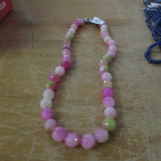 Pink Jade Necklace