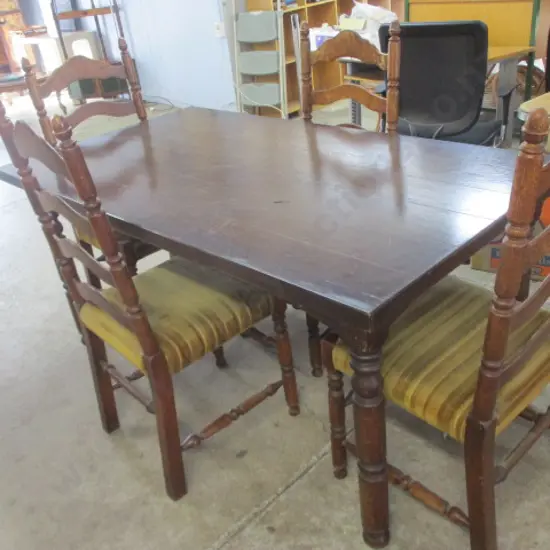 Oak Table and 4 Chairs