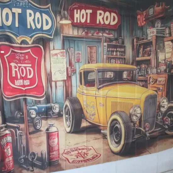 Large Hot Rod Banner