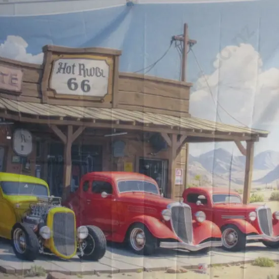 Large Hot Rod Banner