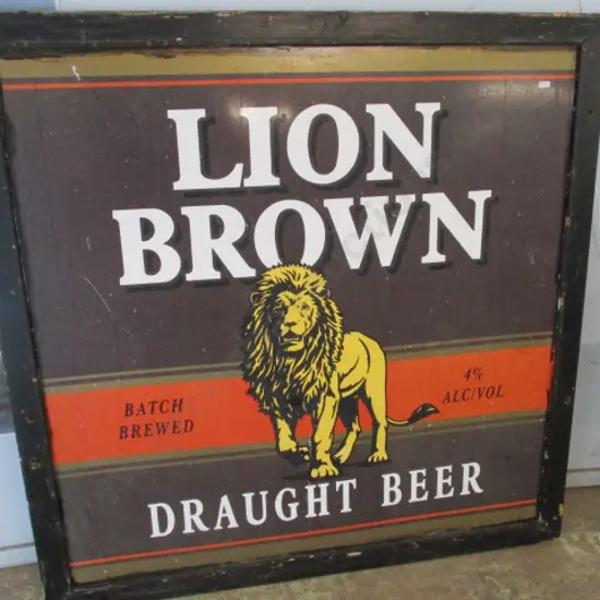 Vintage Lion Beer Sign