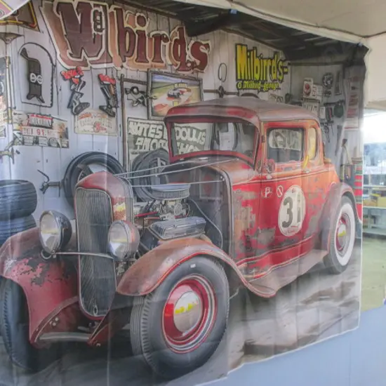 Large Hot Rod Banner