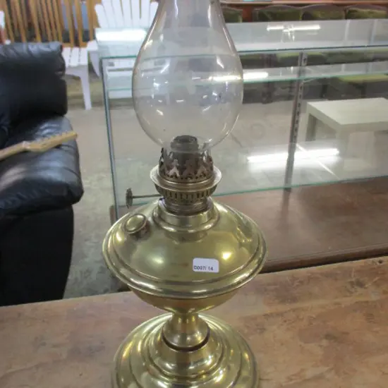 Large Brass Kero Lamp