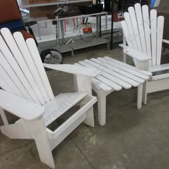 Pr Cape Cod Chairs and Coffee Table