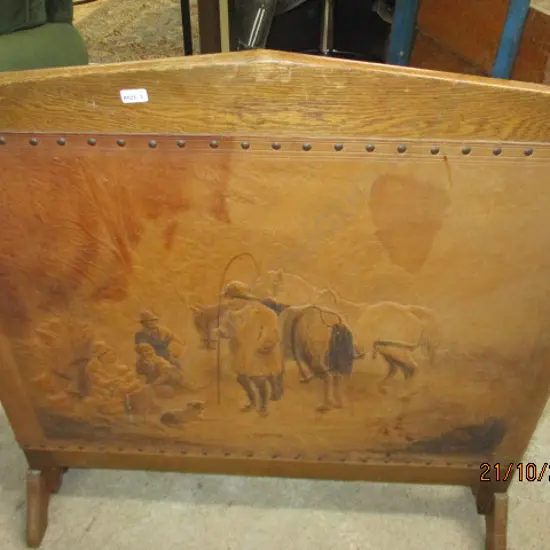 Tooled Leather Screen