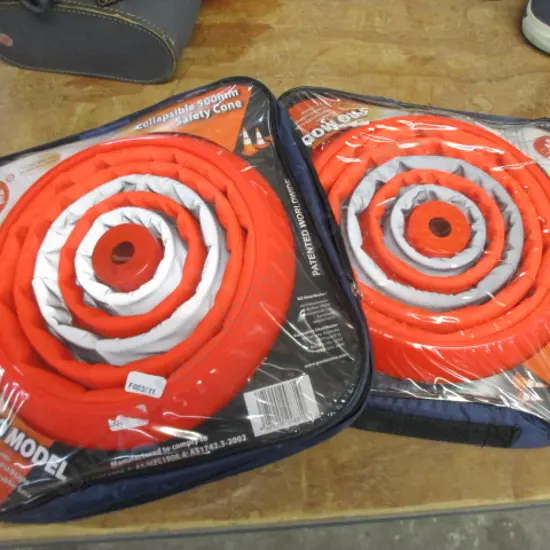 2 Collapsible Safety Cones