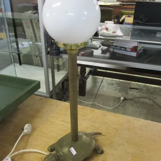 Brass Turtle Lamp