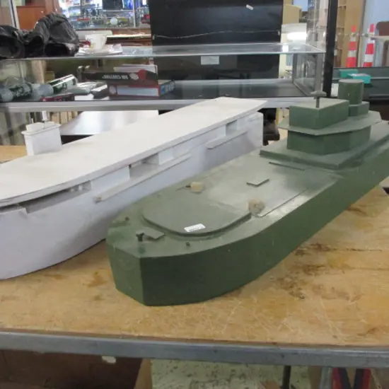 2 Wooden Model Boats