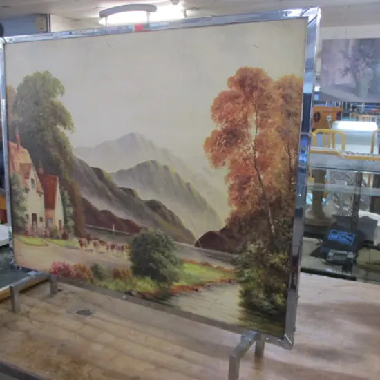 Hand painted Firescreen