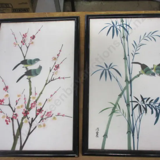 2 Silk Paintings
