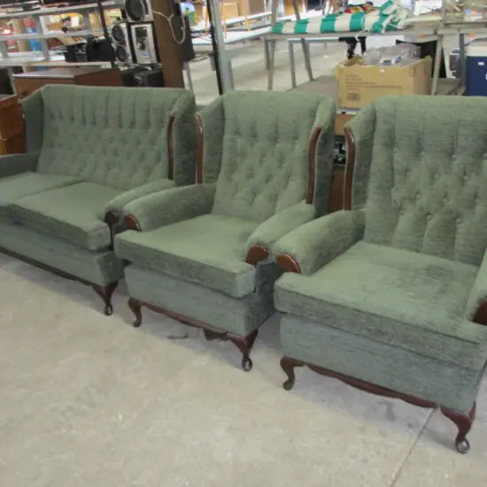 3 Piece Queen Anne Lounge Suite