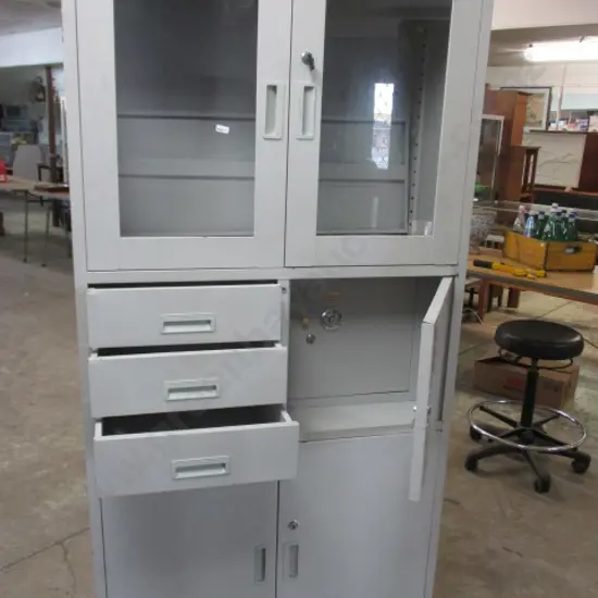 Steel Medical Cabinet (with safe)