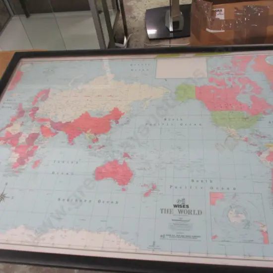 Framed World Map