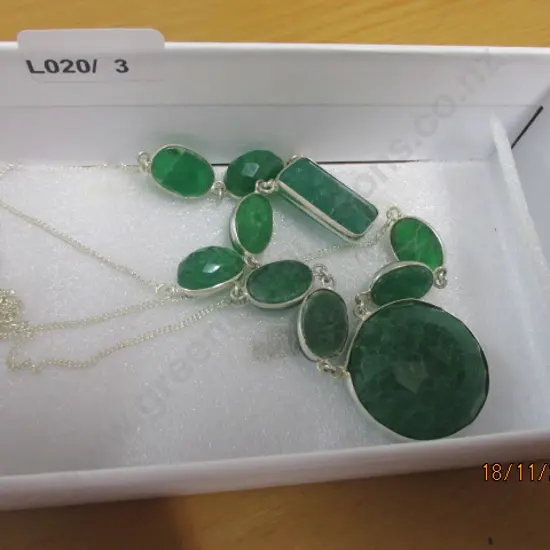2 Emerald Necklaces