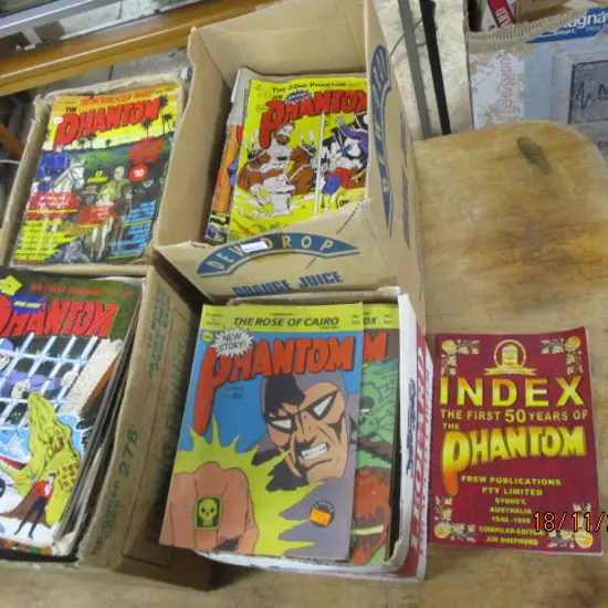 Approx 300 Phantom Comics and Index
