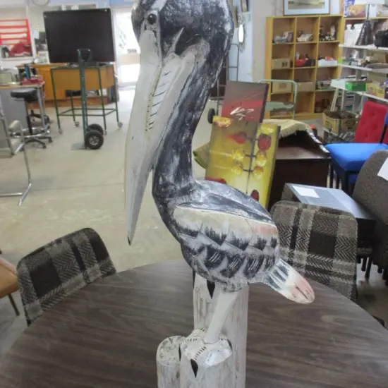 Wooden pelican